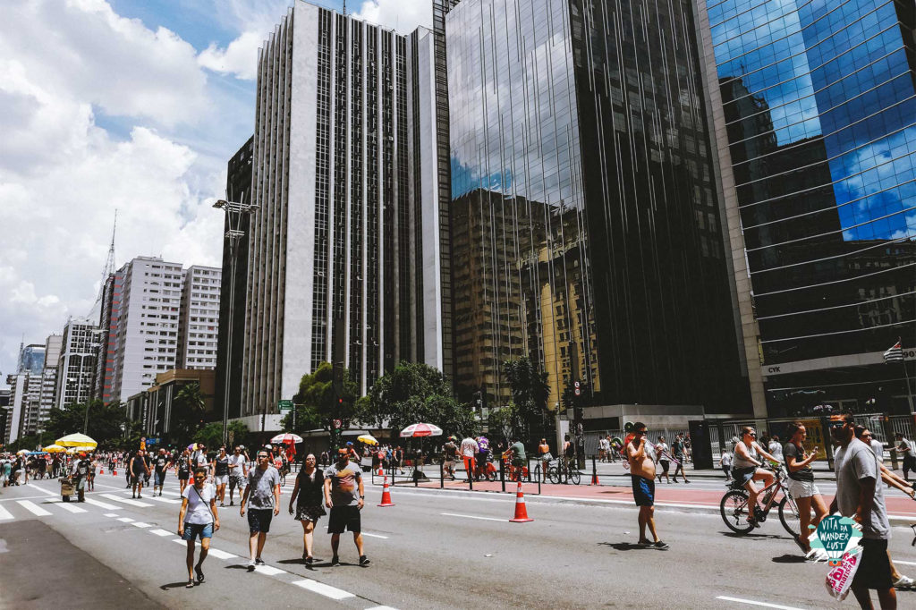 L'Avenida Paulista la domenica diventa pedonale