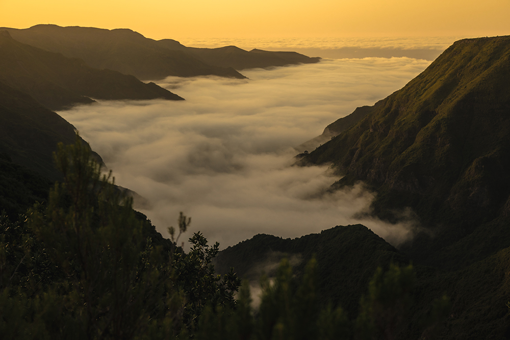 La Levada do Alecrim al tramonto