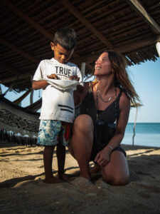 Parlando con un bambino Wayuu