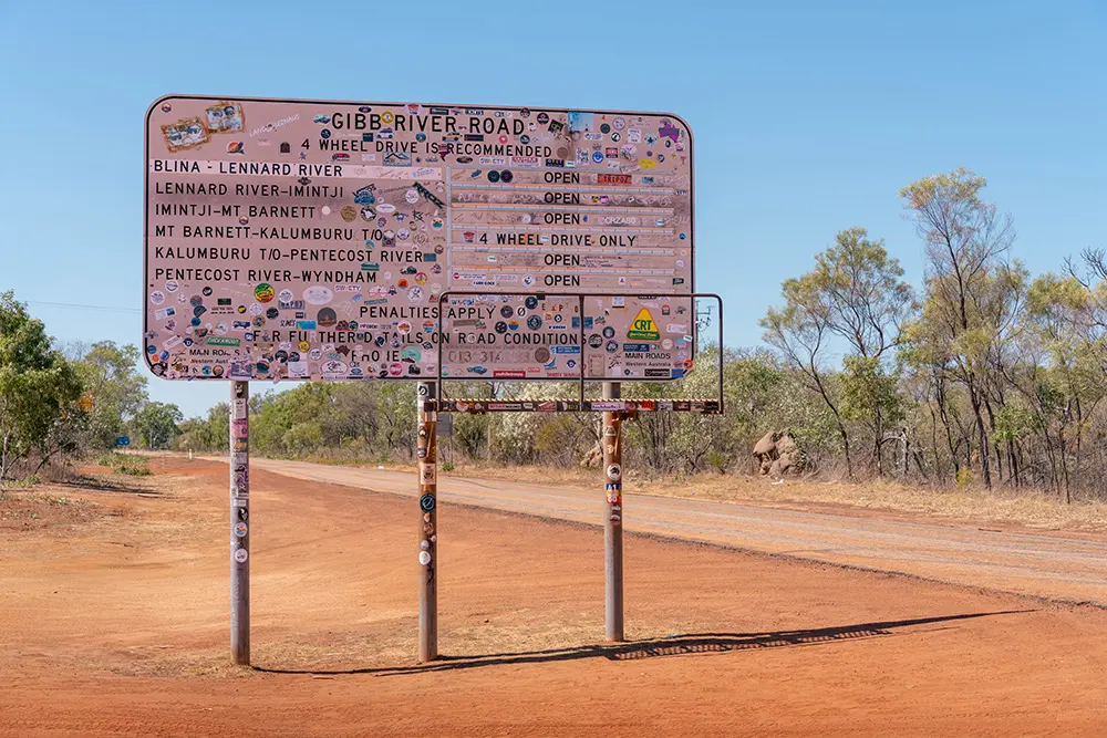 Gibb River Road sign