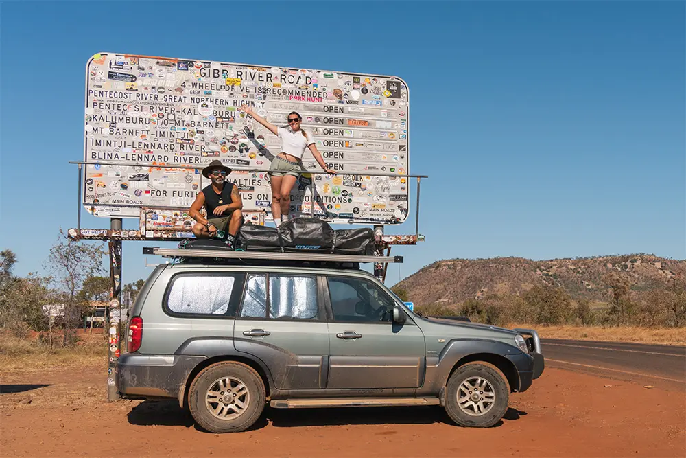 Road Trip nel Nord del Western Australia - Gibb River Road - Cartello iniziale da Kununurra
