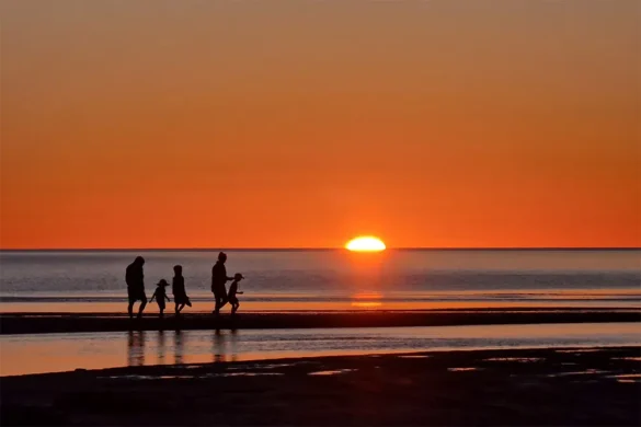 Shark Bay – Tramonto a Eagle Bluff Campground Shark Bay - Tramonto a Eagle Bluff Campground