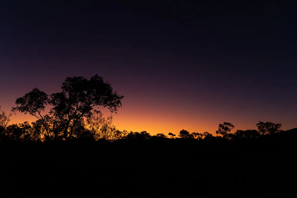 Tramonto a Buddhas Overnighter Campground