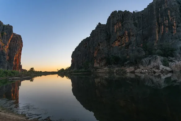 Gibb River Road – Tramonto a Windjana Gorge Gibb River Road - Tramonto a Windjana Gorge